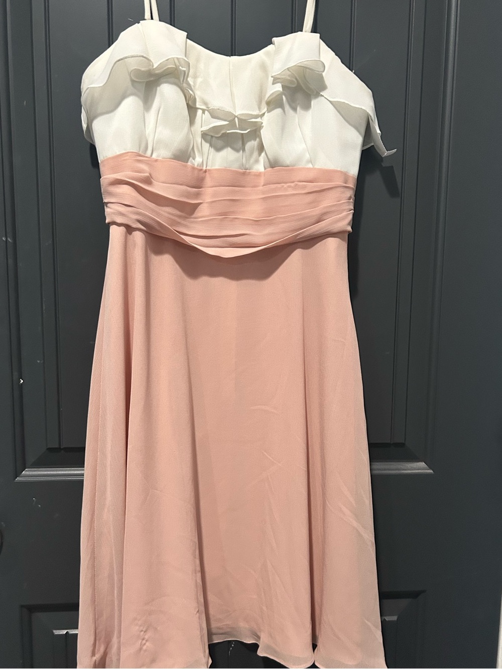Catherine Malandrino White and Blush Pink Dress